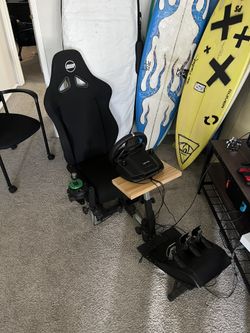 Open Wheel Xbox Racing Sim Setup With Chair