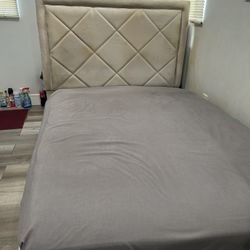 Full Size Bed And Small Sofa