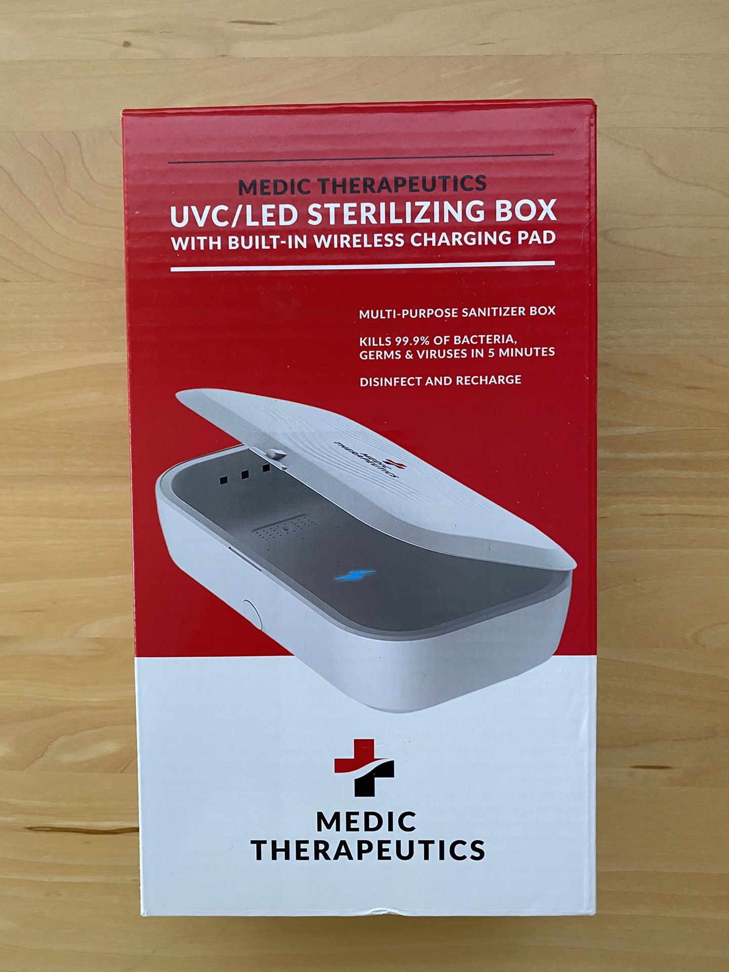 Medic Therapeutics Portable UVC Sterilization Box w/Wireless Charger