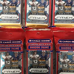 2021 Prizm Football Cello Packs Lot Of 6