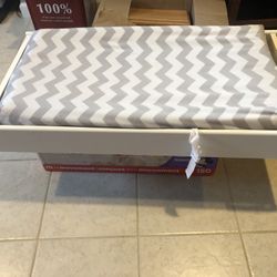 Changing Table Dresser Topper With Pad
