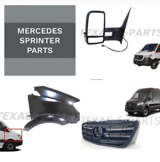 Parts: MERCEDES 2006-2020 Benz Sprinter Van 1500 2500 3500 Bumper Grille Fender Side View Mirror Short Long Body Panel Molding Trims Head Tail Fog Li