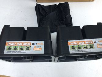 HOXWELL Trailer Jack Block 2 Pack RV Camper Stabilizer 25000 LBS