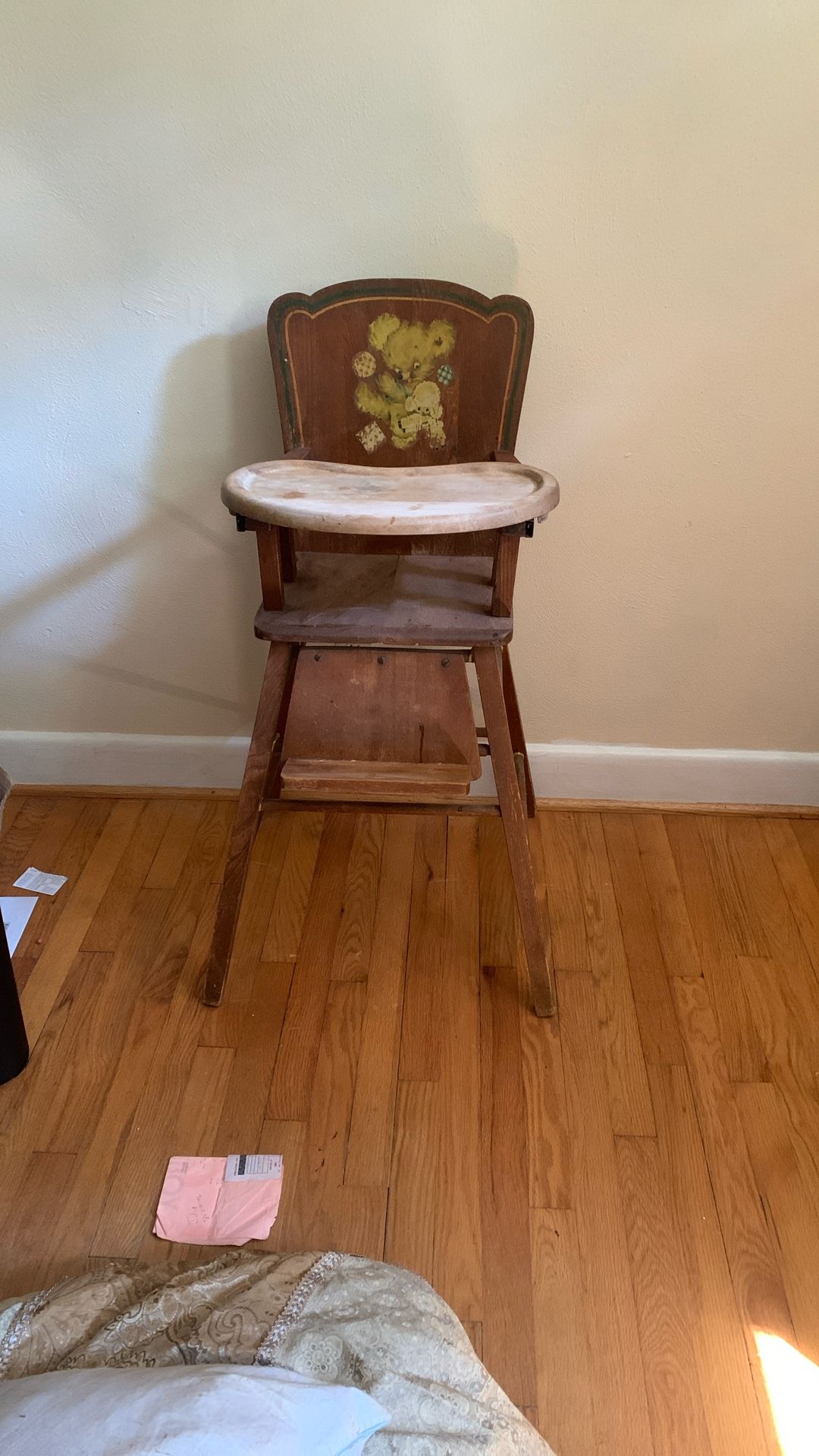 Antique Teddy Bear High Chair