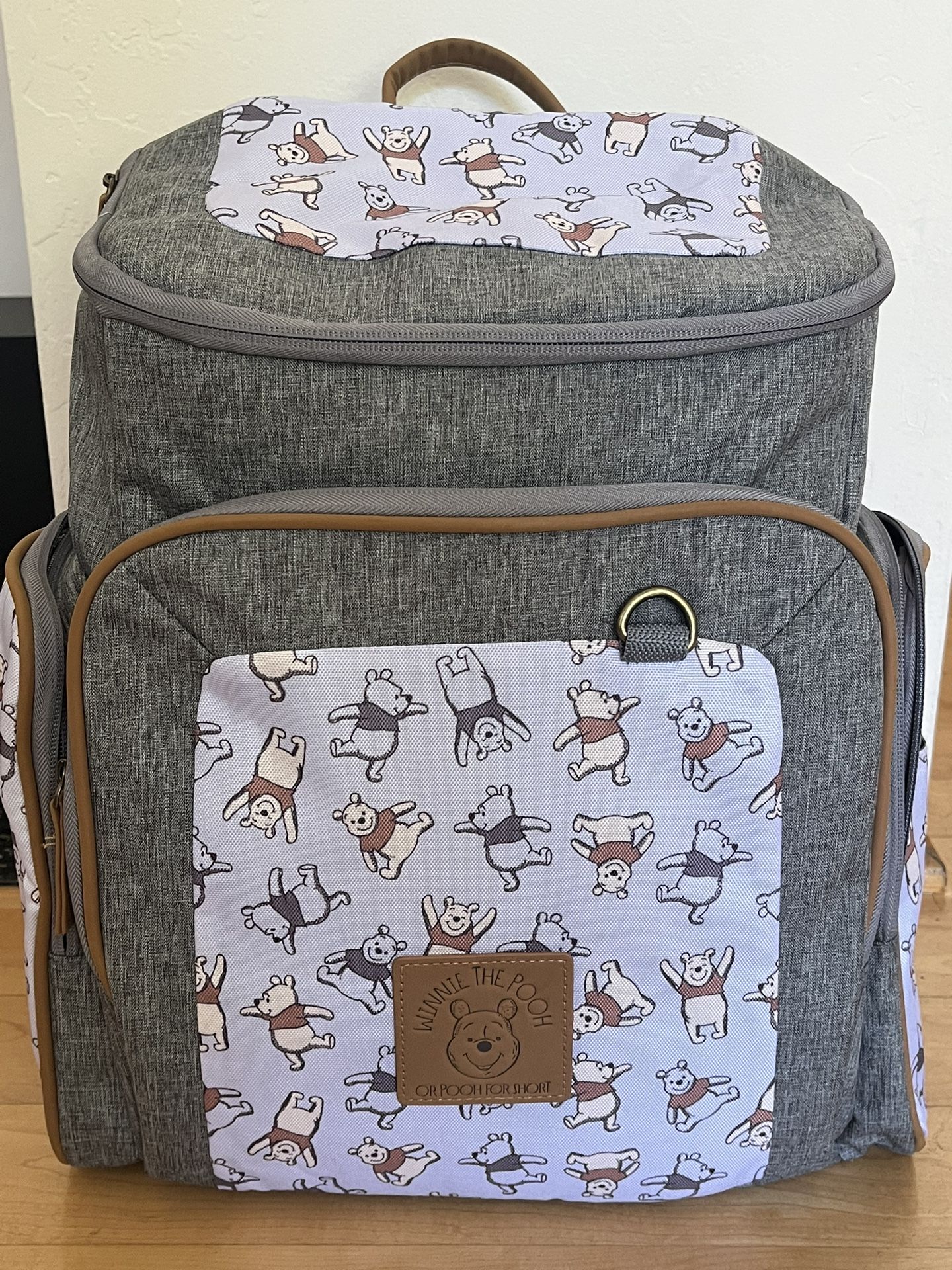 Winnie The Pooh Canvas Diaper Backpack