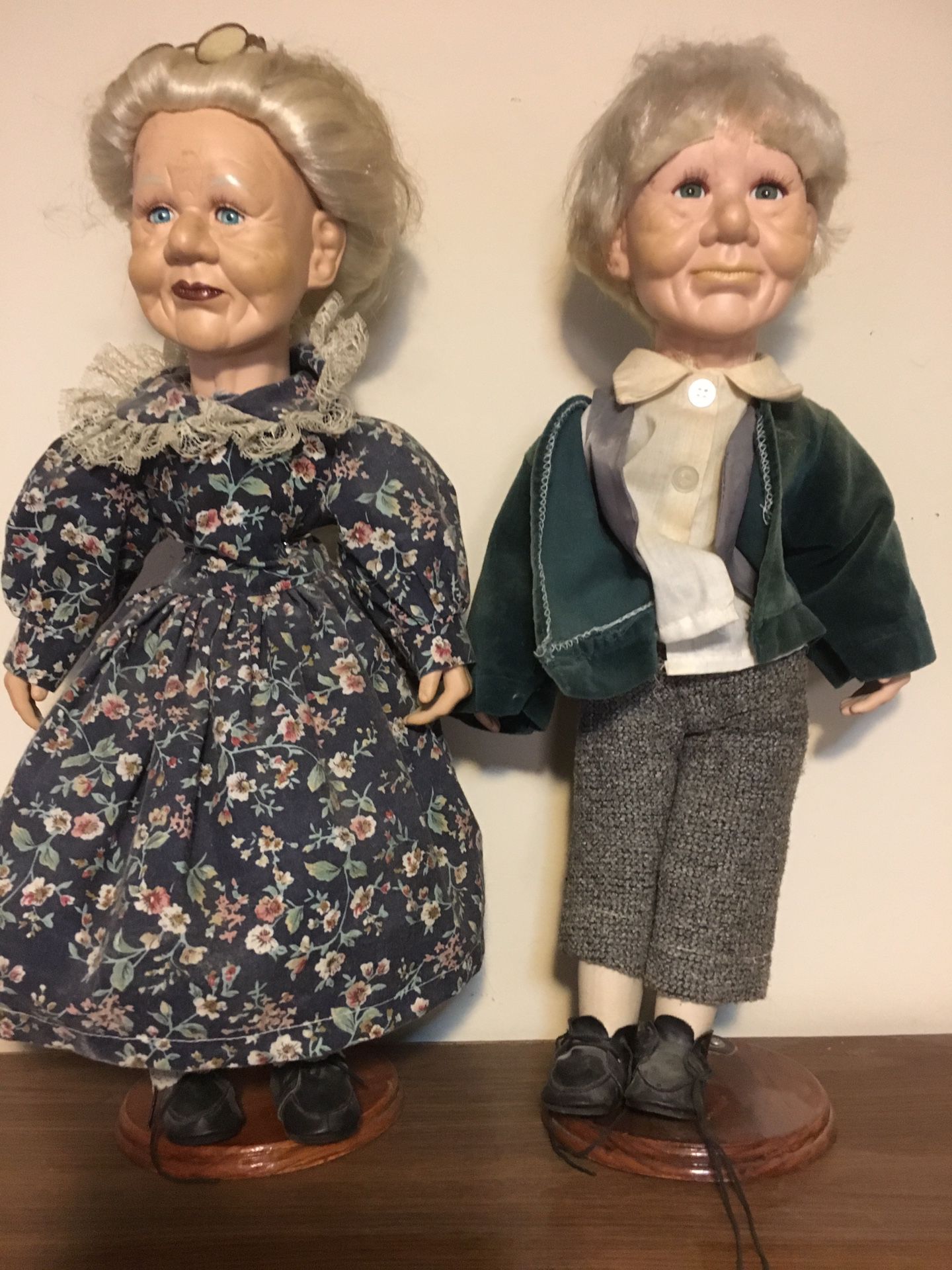 Antique grandparent dolls