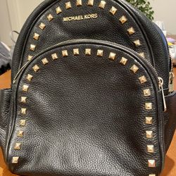 Micheal Kors Backpack Purse Leather 