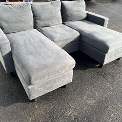 Double Chaise Sectional Couch 