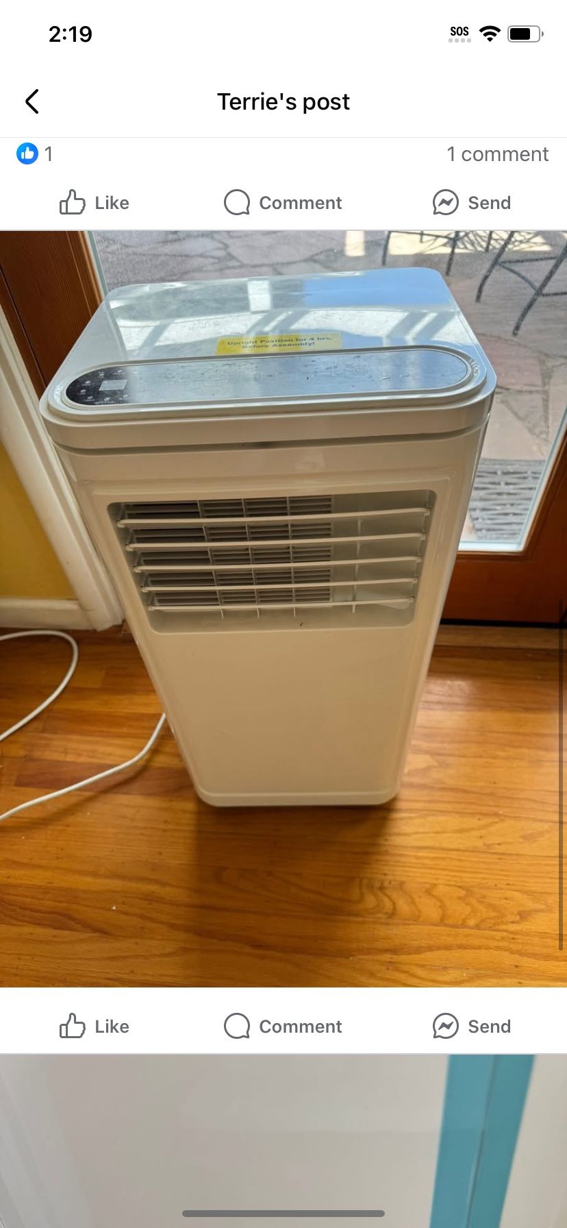 joy pebble a5406-8k- 5000 jp portable air conditioner