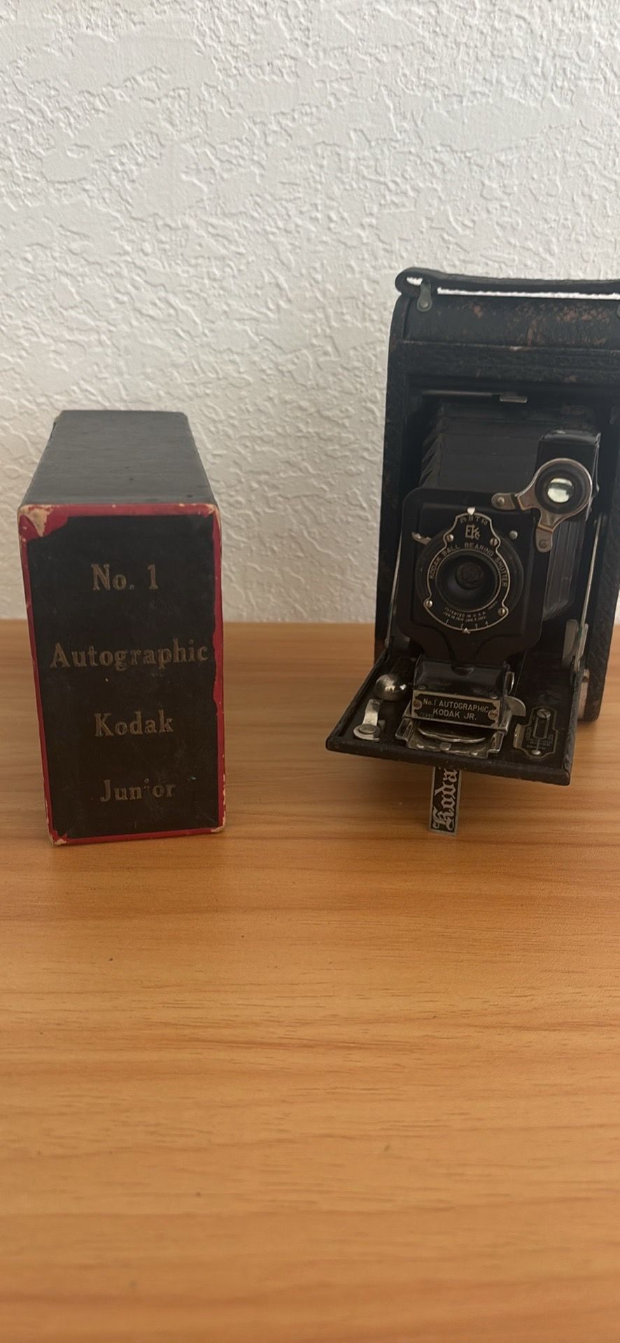 Vintage No 1 Autographic Kodak Jr Camera