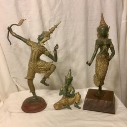 Thai Gold / Green Metal Trio - Lord Rama, Musician, Dancer