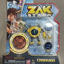 Bandai Zak Storm Caramba Alien Robot Figure w/ Level-Up Coin Netflix New