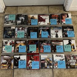 PlayStation 3 Video Games Collection PS3 Pick Up Only