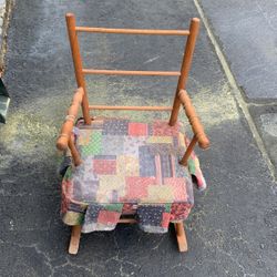 Vintage Wooden Child’s Rocking Chair