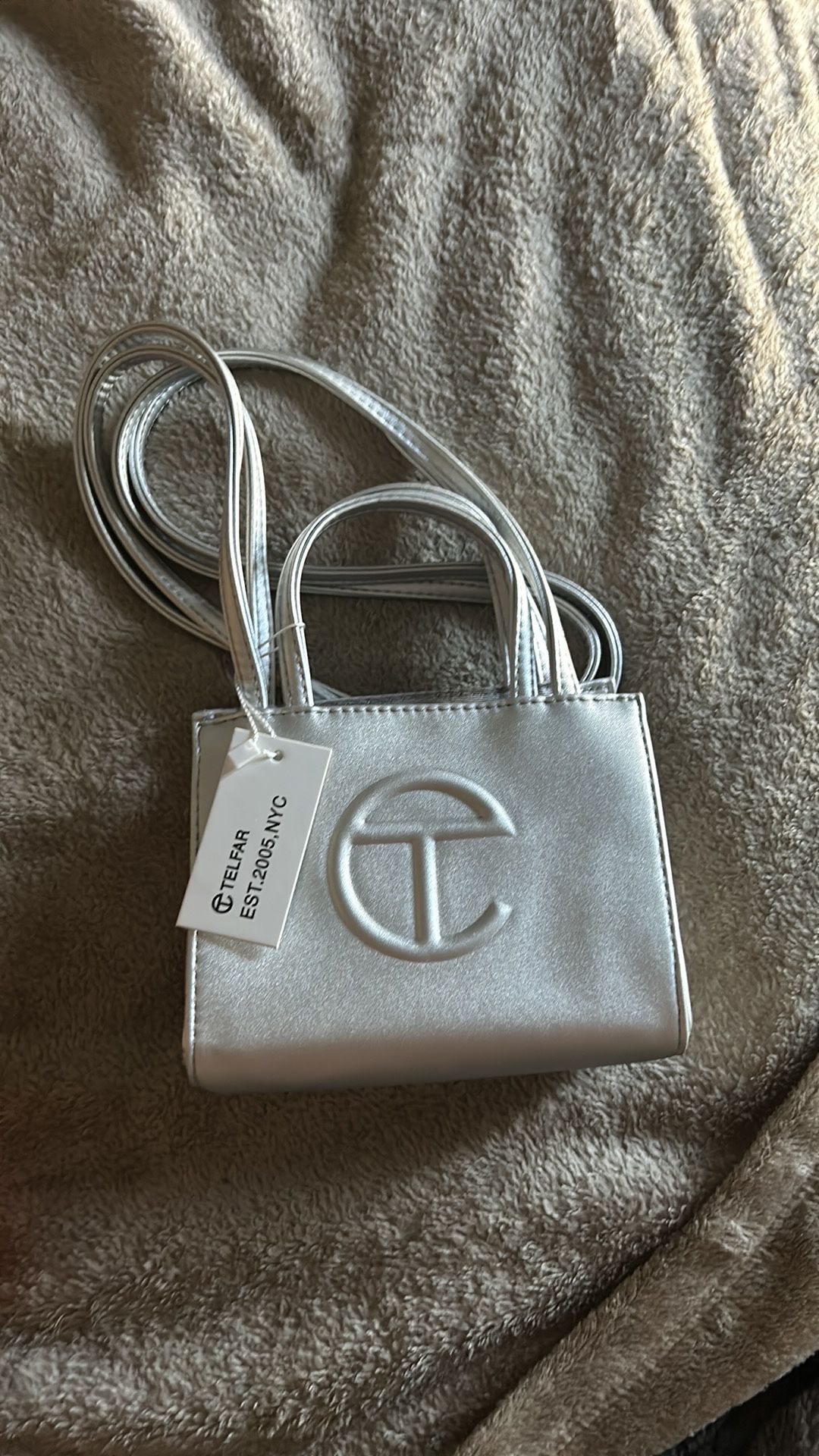 Telfar Bag, Silver 