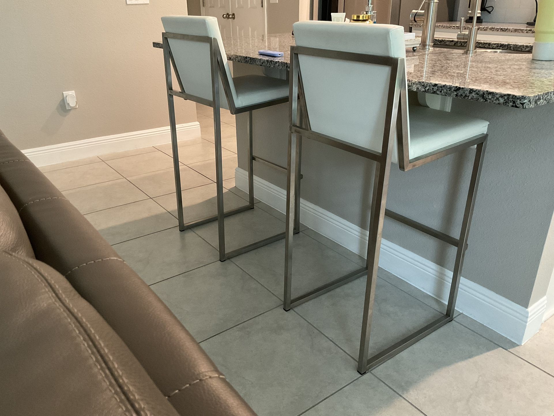 Modern Bar Stools (Set Of 2)