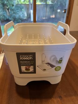 Joseph Joseph 85101 Wash & Drain Plus Dishpan and Dish Rack