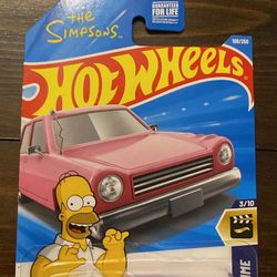 💕 Homer Simpson Pink Car Hot Wheels 💕