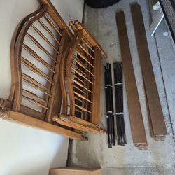 Ashley brand twin-size wooden bed frame