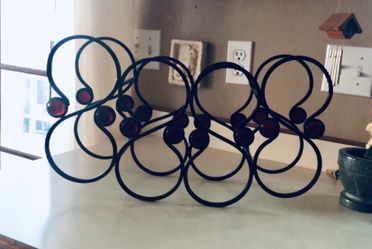 Metal Cast Wine Rack