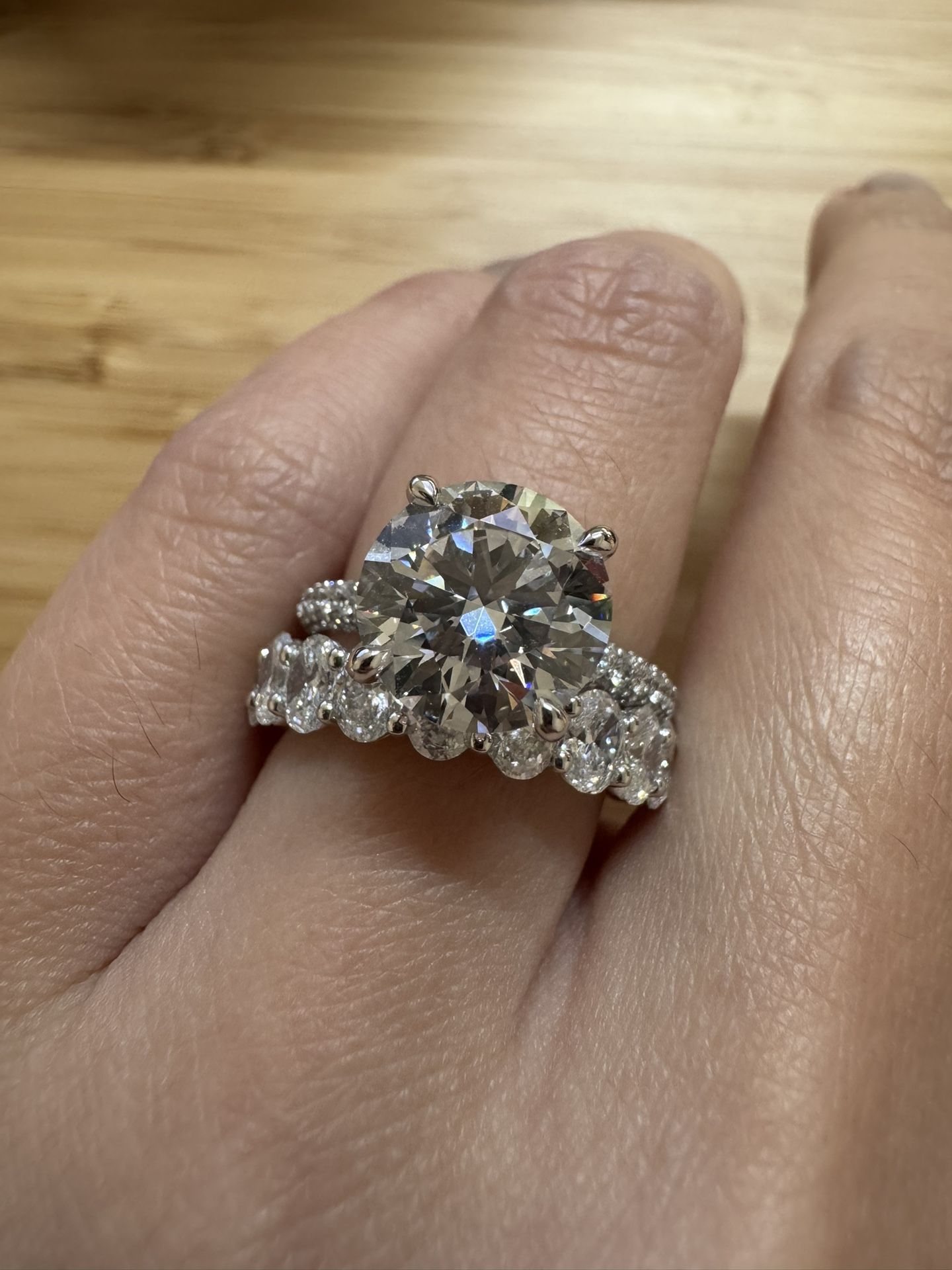 4.5 CT Engagement Ring Lab Diamond