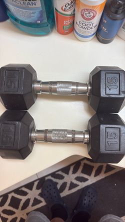 dumbells 15 pounds