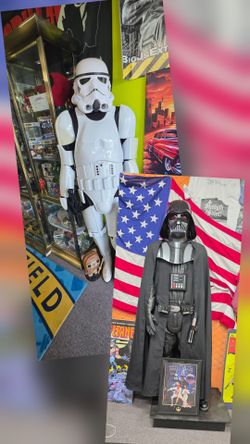 Darth Vader And Storm Trooper Outfit Cosplay