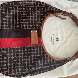 Kate Spade New York Purse Classic Dot Noel Hobo Bag  Brown $50