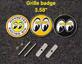Mooneyes moon eyes grille badge emblem see all 10 pics sold separate SHIPPING AVAILABLE