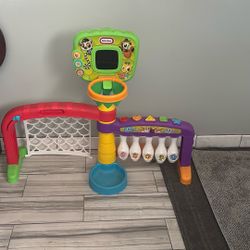 Little Tikes Play Soccer Basketball And Bowling. 