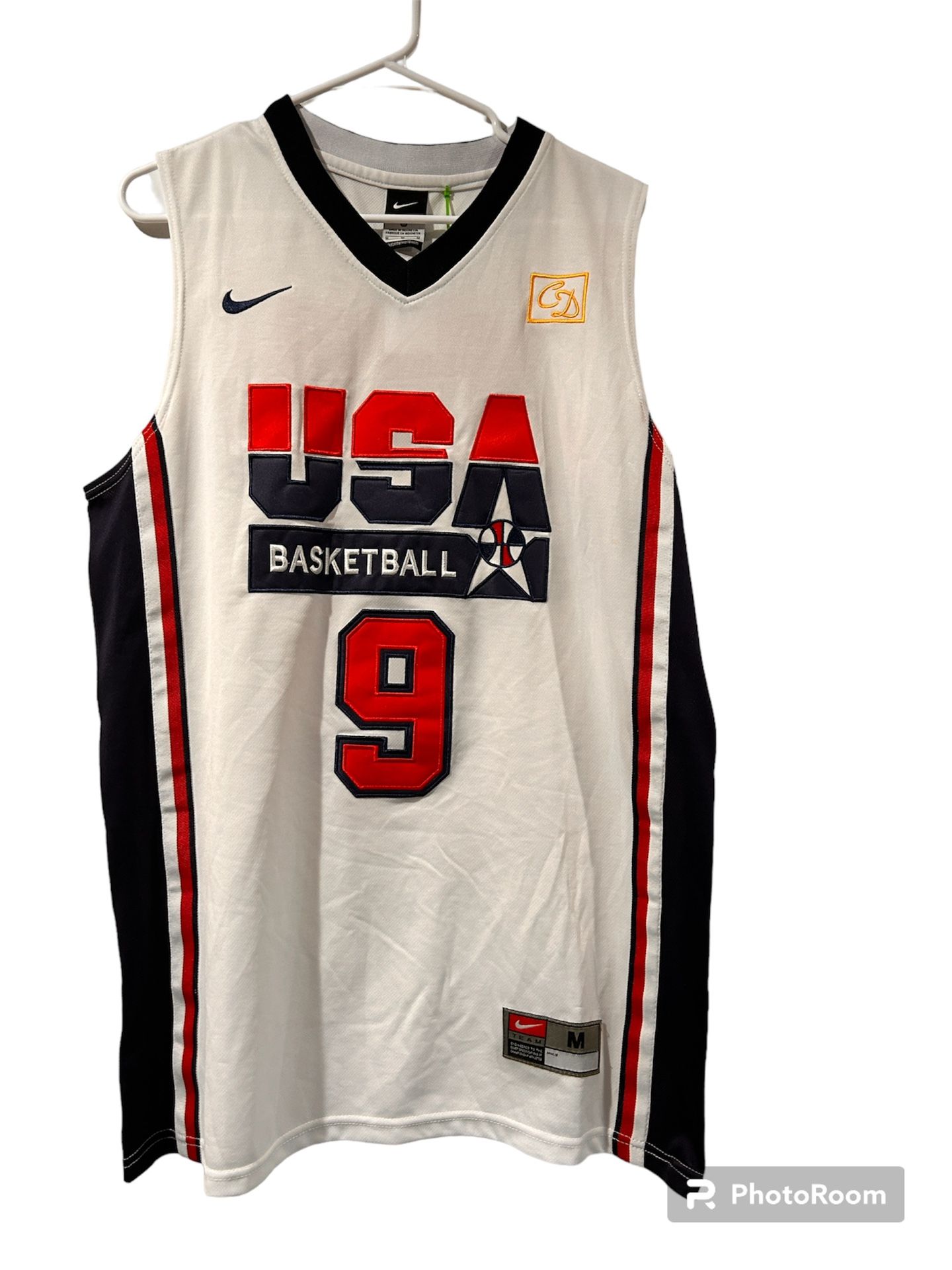 Michael Jordan USA 1992 Olympics Dream Team White Nike Jersey Men