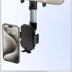 Rearveiw mirror cellphone holder