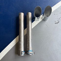 1 1/4th pipe with exhaust tips