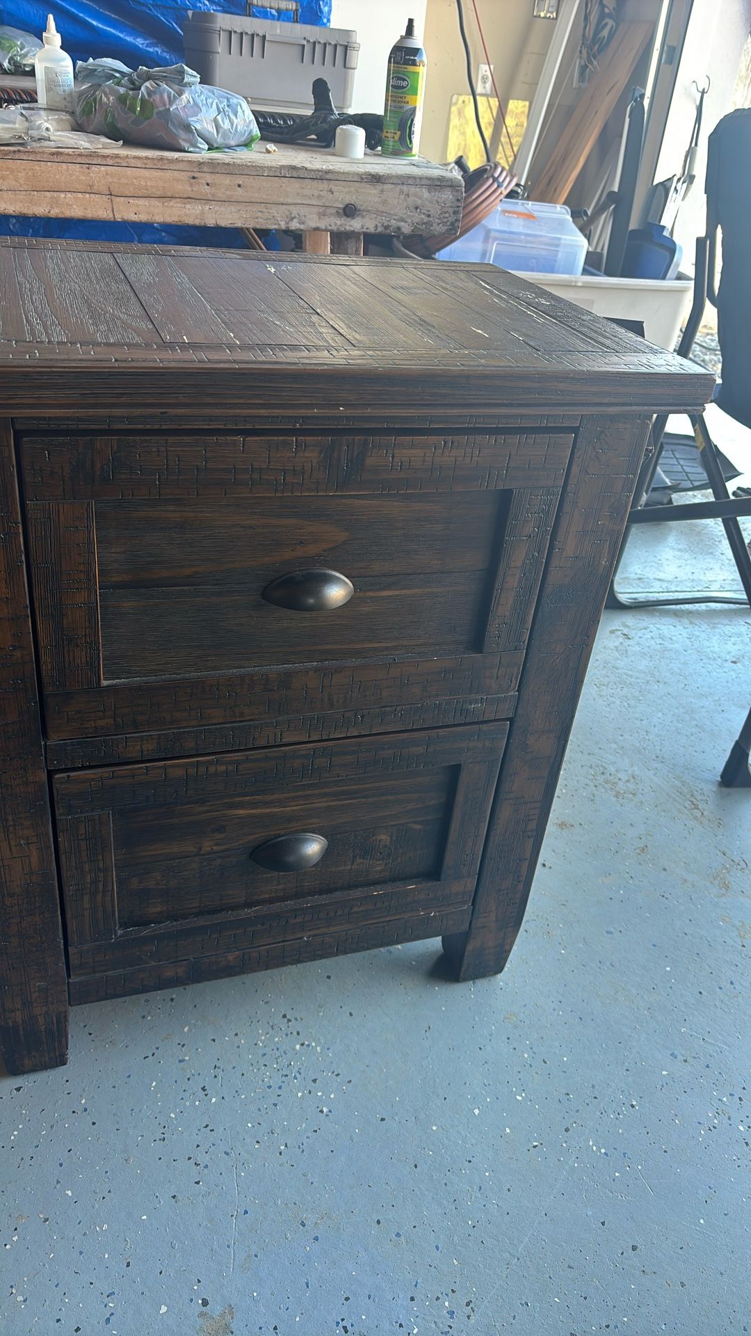 2 Drawer Side Table