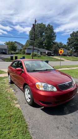 2006 Toyota Corolla Red Sedan