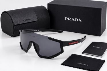 Prada Sport Shield Sunglasses with Full Set