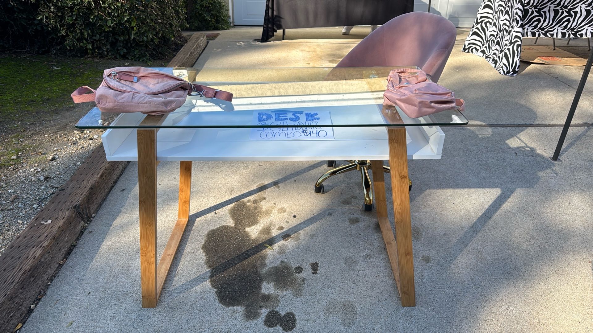 Desk And Chair Combo $140 OBO