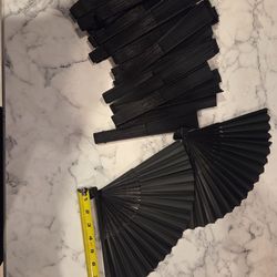 Hand Held Black Fans