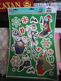Nightmare before christmas window decal