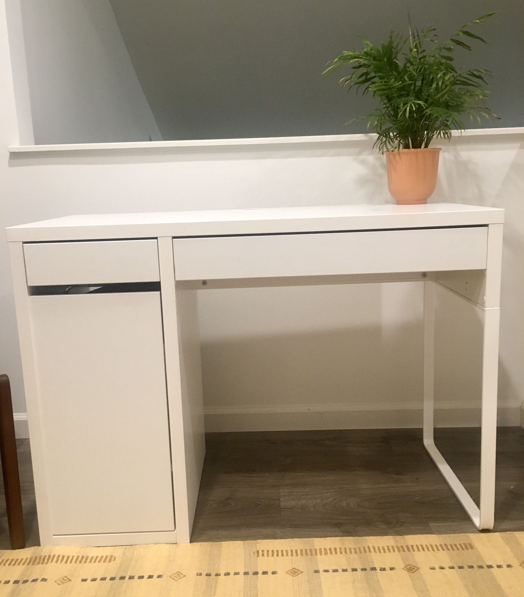 White IKEA Micke Desk