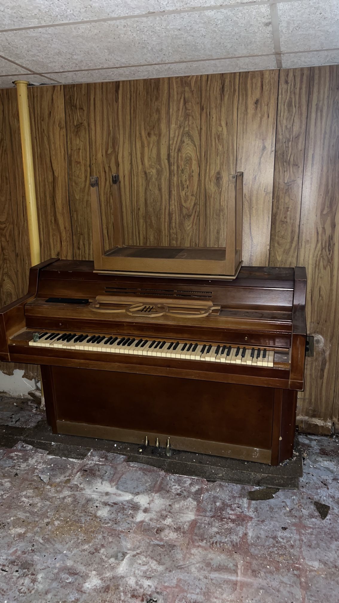 Vintage Piano W/ Bench