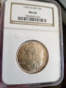 1936 Elgin Half Dollar Commemorative (NGC MS66)