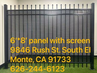 6’ Tall Fence With Privacy Screen Sheet