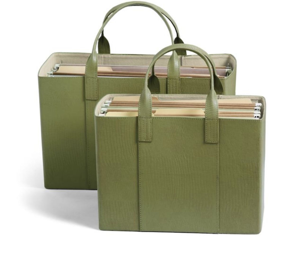 Grandin Road Set Of 2 Storage/File Totes