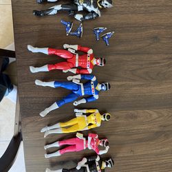 Power rangers In Space legacy figures + Psycho Silver
