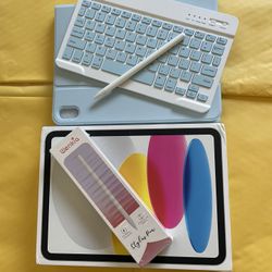 Apple iPad 10th Generation (2022 model /new sealed ) 256gb with Pencil, keyboard & Case 