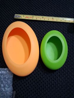 2 silicone soap/rock molds - both  $6