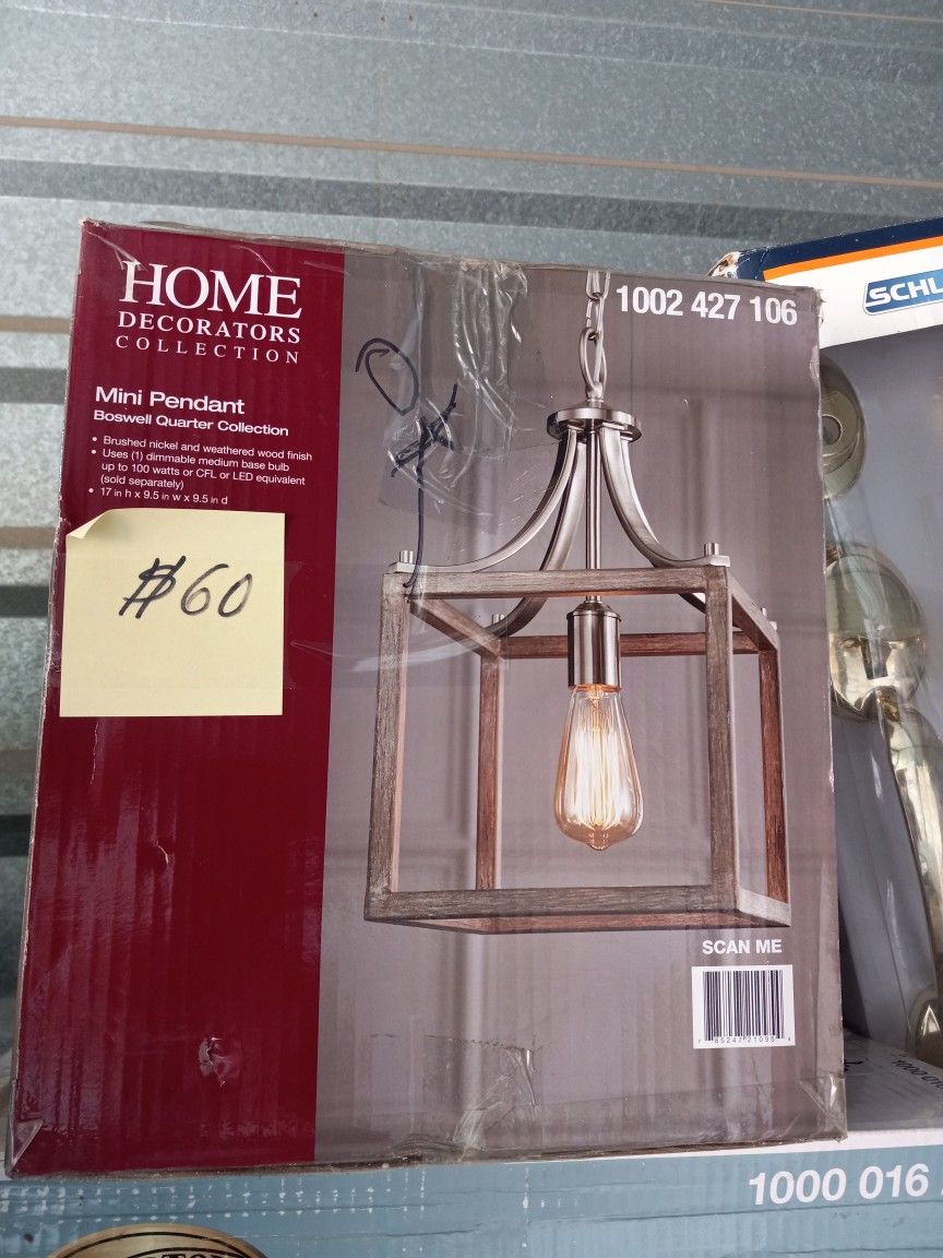 Brand New Home Decorators 1 LL Ight Chandelier Matte Nickel