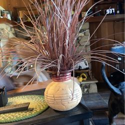 Artificial Reed Plant W/nice Clay Pot. 26”tall8” Wide 