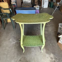 Vintage Green End Table